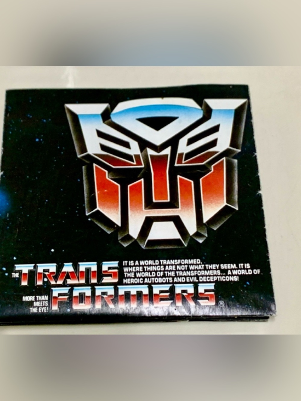 1985 Vtg G1 Original Transformers Fold Out Character Product Checklist Poster